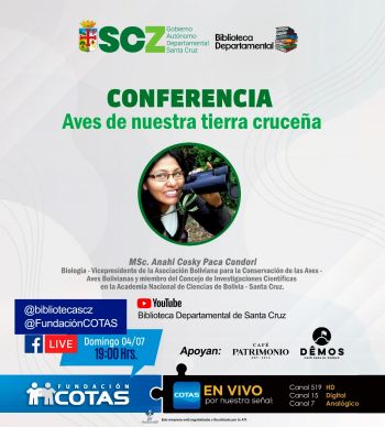 Conferencia Aves de nuestra tierra cruceña